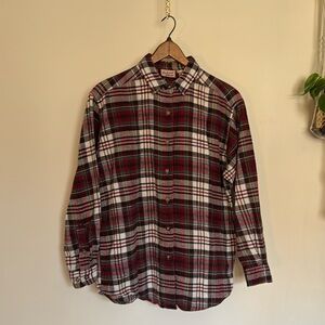 Vintage Petite Button-up Flannel Shirt